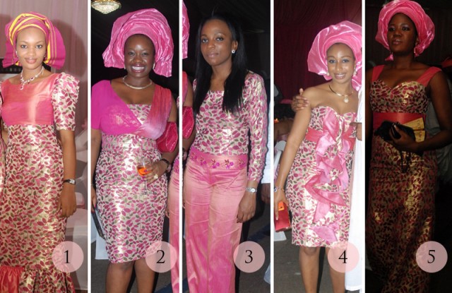 Aso-ebi faceoff: Pink Petal Power